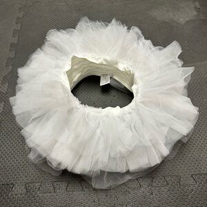 White Tulle tutu dance skirt